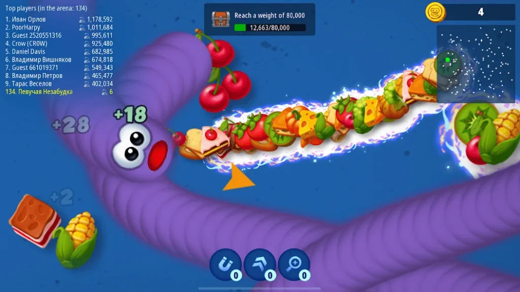 Worm zone.io Mod Apk No Ads