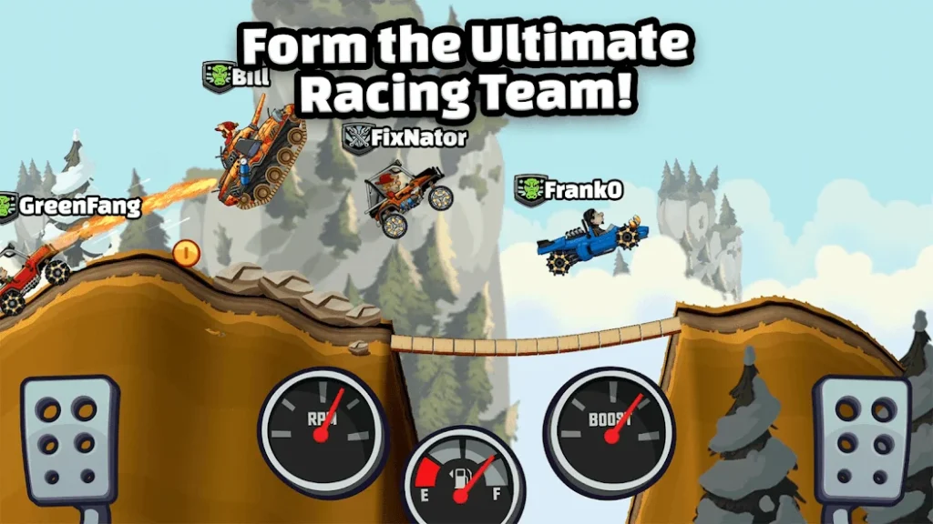 Playing Hill Climb Racing 2 Mod APK on PC using Android emulator for smoother graphics.