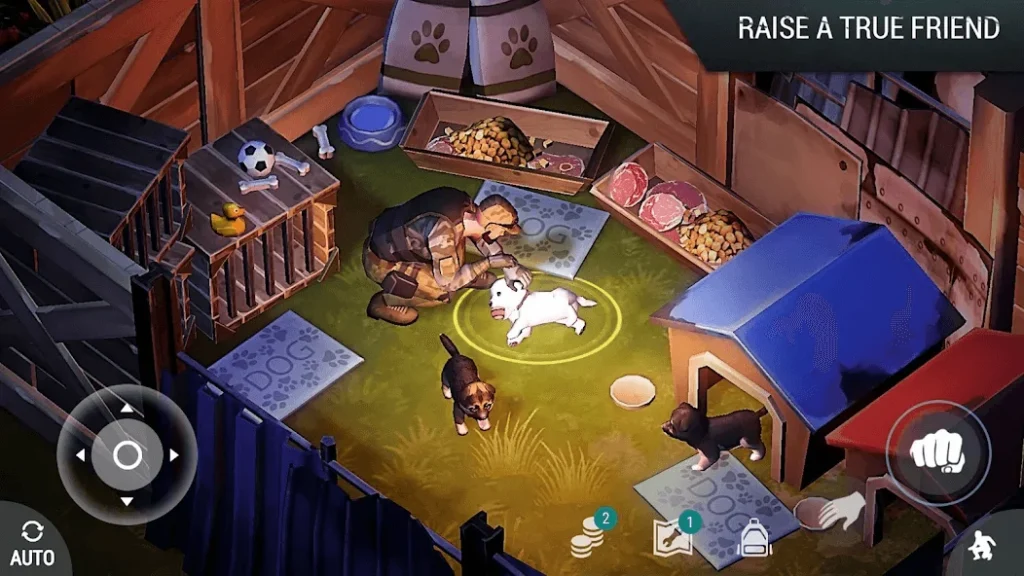Player base and zombies in Last Day on Earth Mod APK with unlimited coins and free purchases