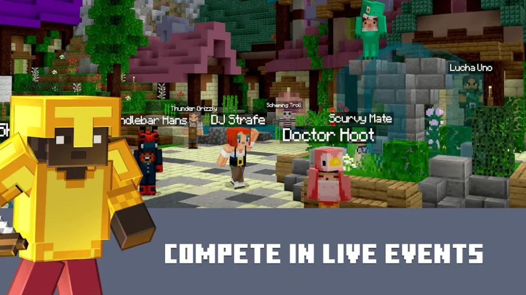 Minecraft Mod APK player crafting tools in survival mode